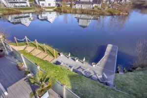 View from first floor deck to pontoon- click for photo gallery